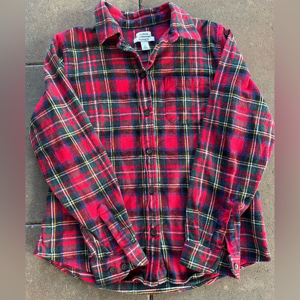 LL Bean relaxed flannel